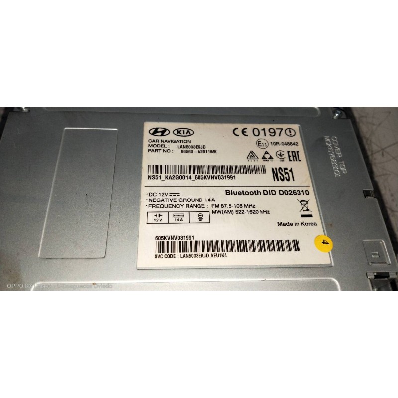 Recambio de sistema navegacion gps para kia cee´d sporty wagon tech referencia OEM IAM 96560A2511 LAN5003EKJD 