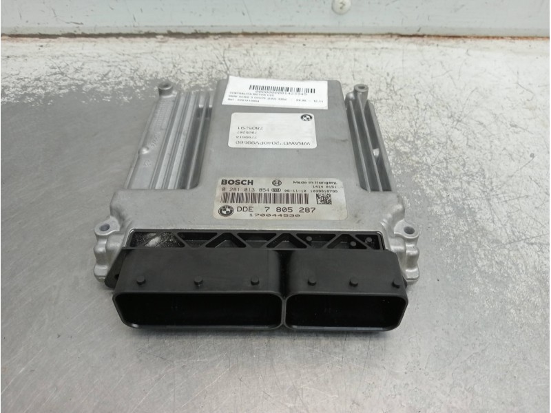 Recambio de centralita motor uce para bmw serie 3 coupe (e92) 335d referencia OEM IAM 0281013854 7805287 