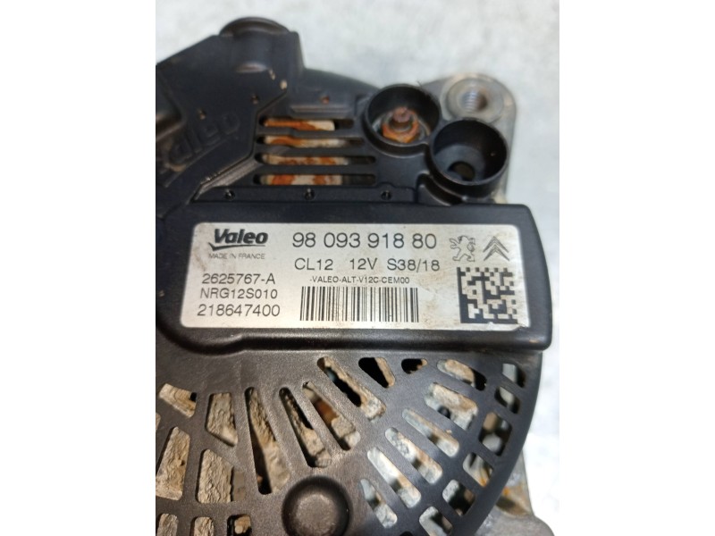 Recambio de alternador para peugeot 2008 (--.2013) style referencia OEM IAM 9809391880 218647400 