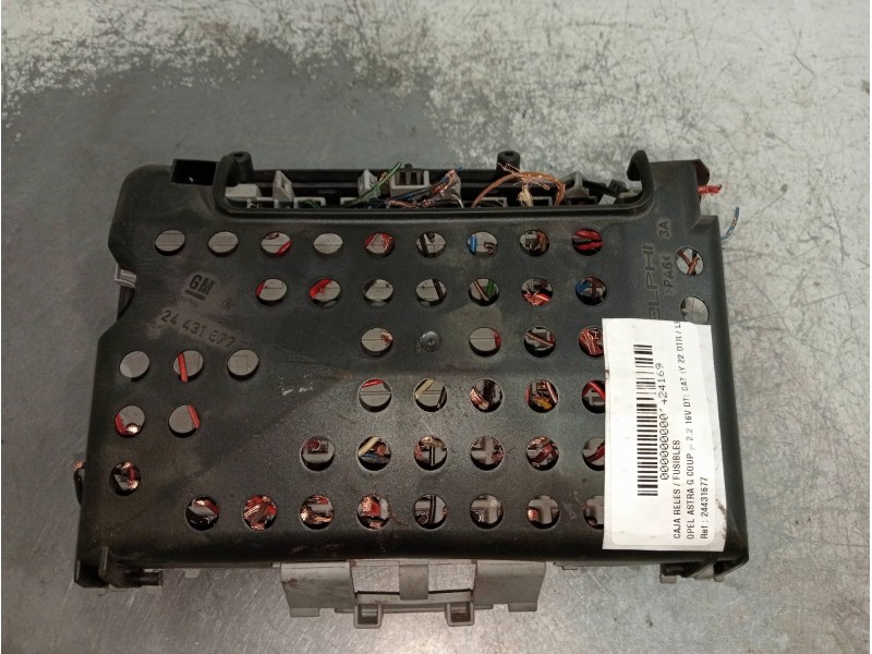 Recambio de caja reles / fusibles para opel astra g coupé 2.2 16v dti cat (y 22 dtr / l50) referencia OEM IAM 24431677 24412497 
