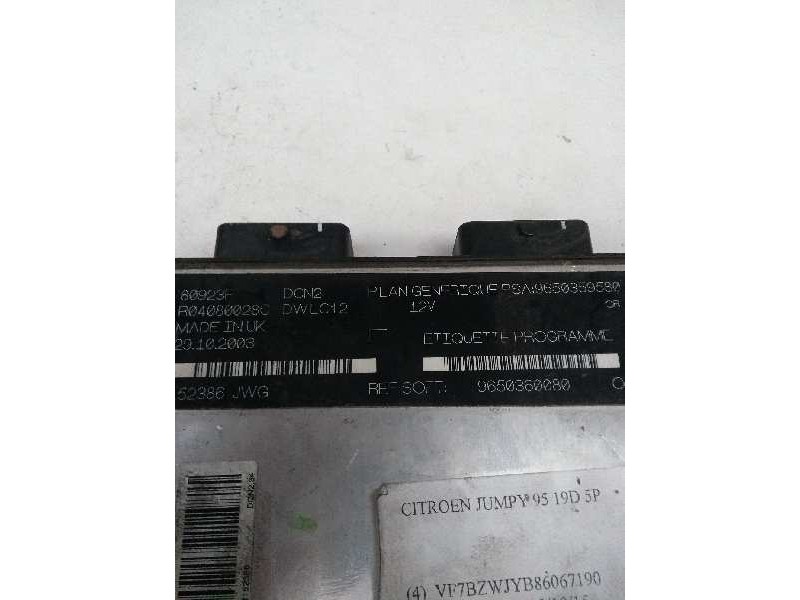 Recambio de centralita motor uce para citroen jumpy 1.9 diesel referencia OEM IAM R04080028C 9650359580 9650360080 80923F