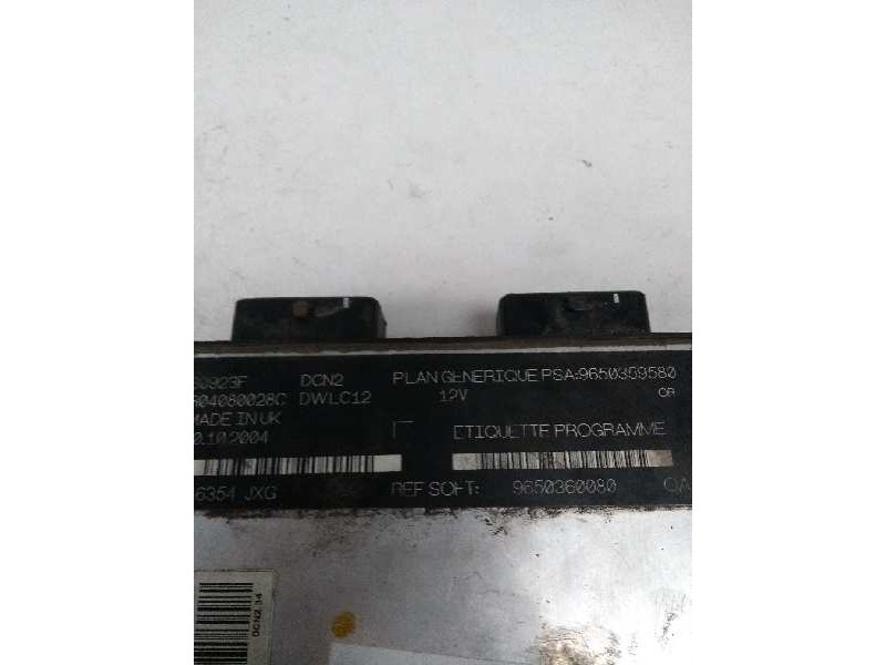 Recambio de centralita motor uce para citroen c15 referencia OEM IAM R04080028C 9650359580 9650360080 80923F
