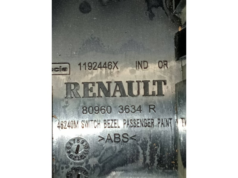 Recambio de mando elevalunas delantero derecho para renault clio iv societé referencia OEM IAM 809603634R 4P 