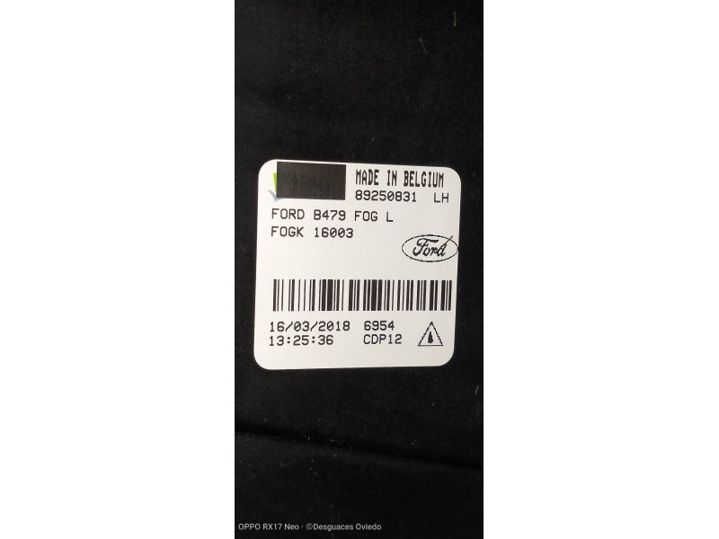 Recambio de faro antiniebla derecho para ford fiesta (ce1) trend referencia OEM IAM H1BB15A255AB 89250831 