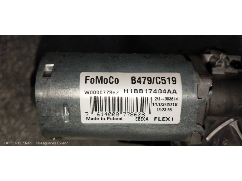 Recambio de motor limpia trasero para ford fiesta (ce1) trend referencia OEM IAM H1BB17404AA W000077862 