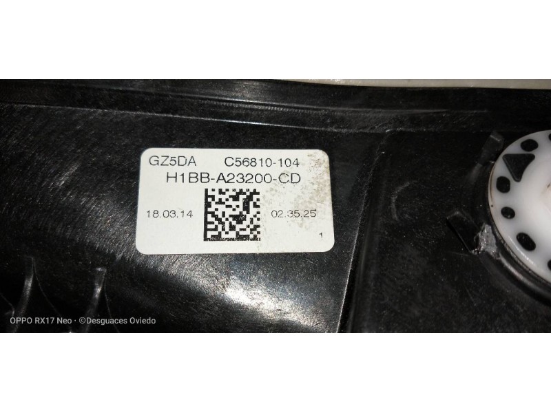 Recambio de elevalunas delantero derecho para ford fiesta (ce1) trend referencia OEM IAM   