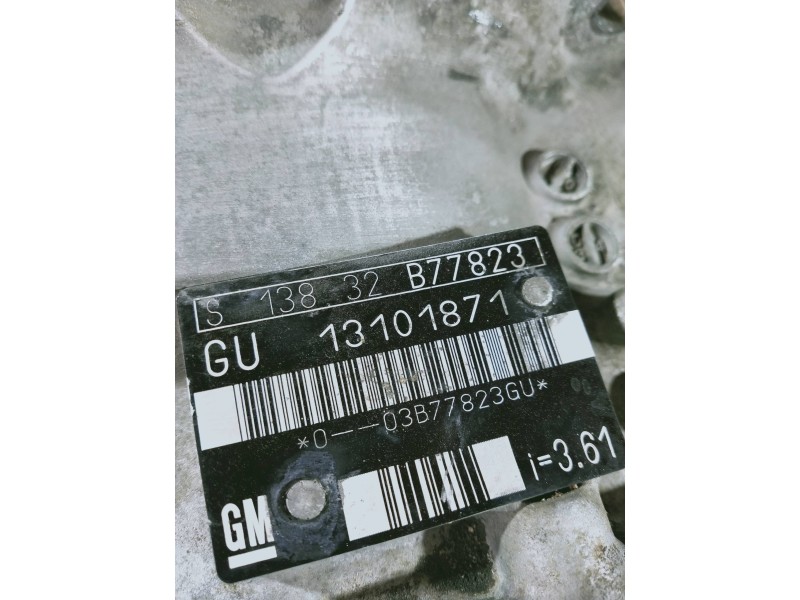 Recambio de caja cambios para opel signum básico referencia OEM IAM S13832B77823 GU13101 871 5V
