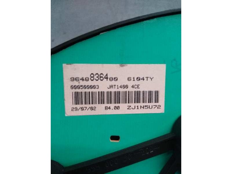 Recambio de cuadro instrumentos para peugeot 206 berlina xr referencia OEM IAM 9648836480  