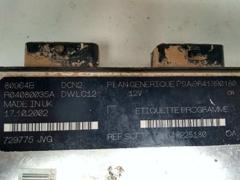 Recambio de centralita motor uce para citroen berlingo 1.9 diesel referencia OEM IAM R04080035A 9641390180 9648225180 80964B