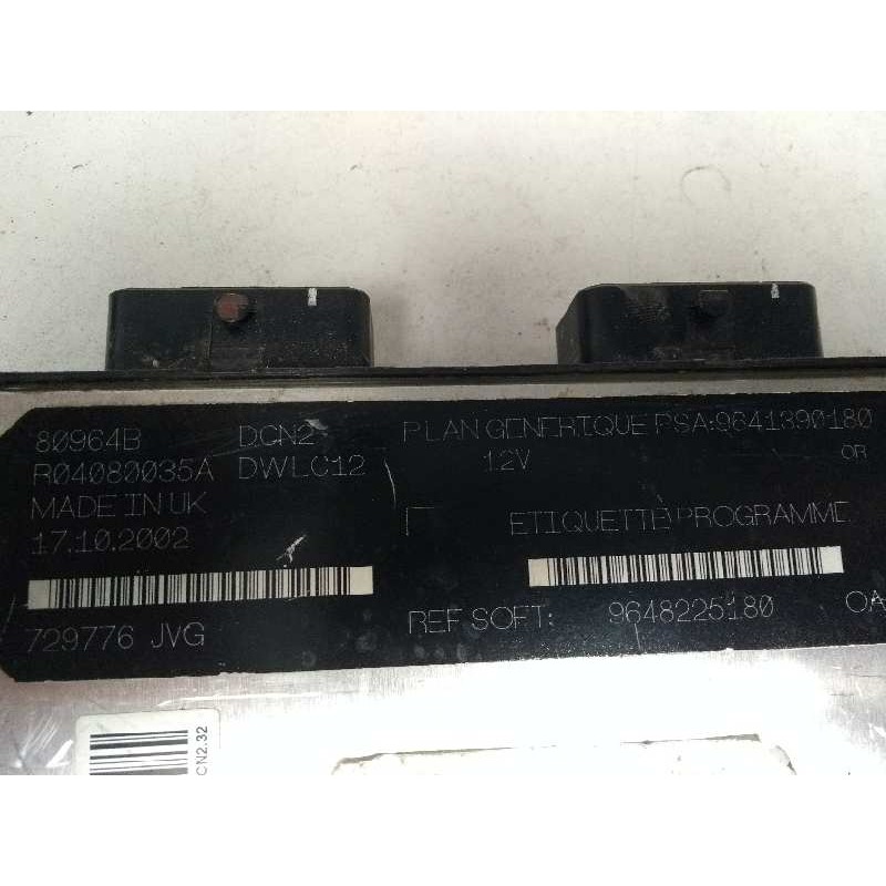 Recambio de centralita motor uce para citroen berlingo 1.9 diesel referencia OEM IAM R04080035A 9641390180 9648225180 80964B
