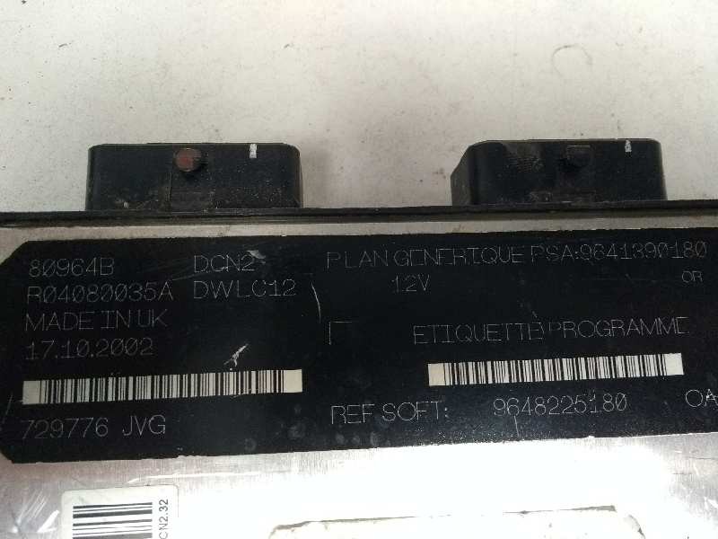 Recambio de centralita motor uce para citroen berlingo 1.9 diesel referencia OEM IAM R04080035A 9641390180 9648225180 80964B