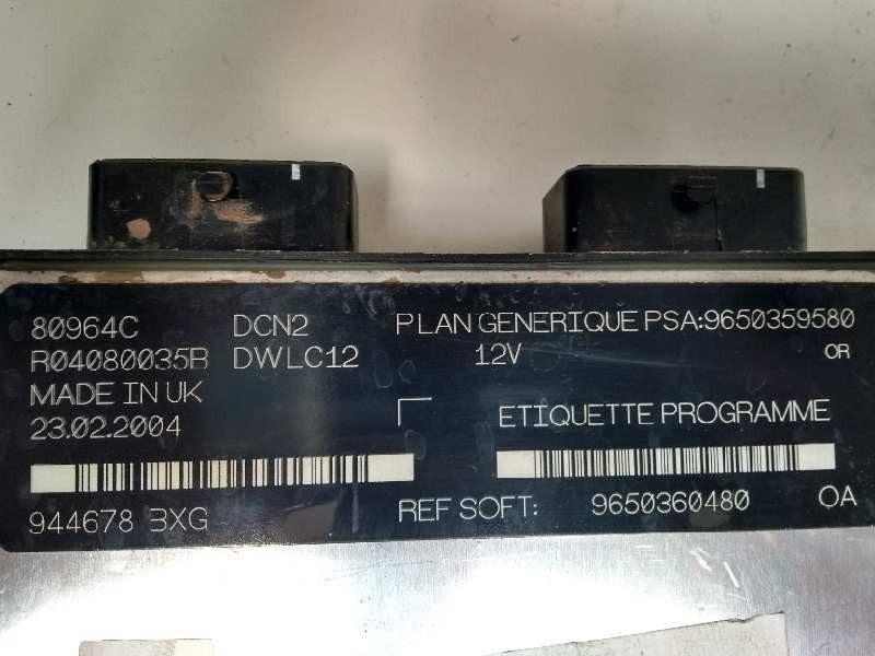 Recambio de centralita motor uce para citroen berlingo 1.9 diesel referencia OEM IAM R04080035B 9650359580 9650360480 80964C