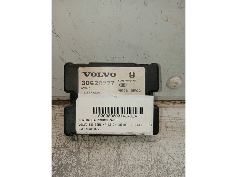 Recambio de centralita inmovilizador para volvo s40 berlina 1.9 d+ (85kw) referencia OEM IAM 30620877  