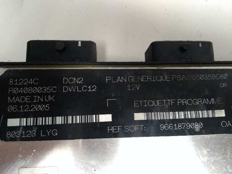 Recambio de centralita motor uce para citroen berlingo 1.9 diesel referencia OEM IAM R04080035C 9650359580 9661879080 81224C