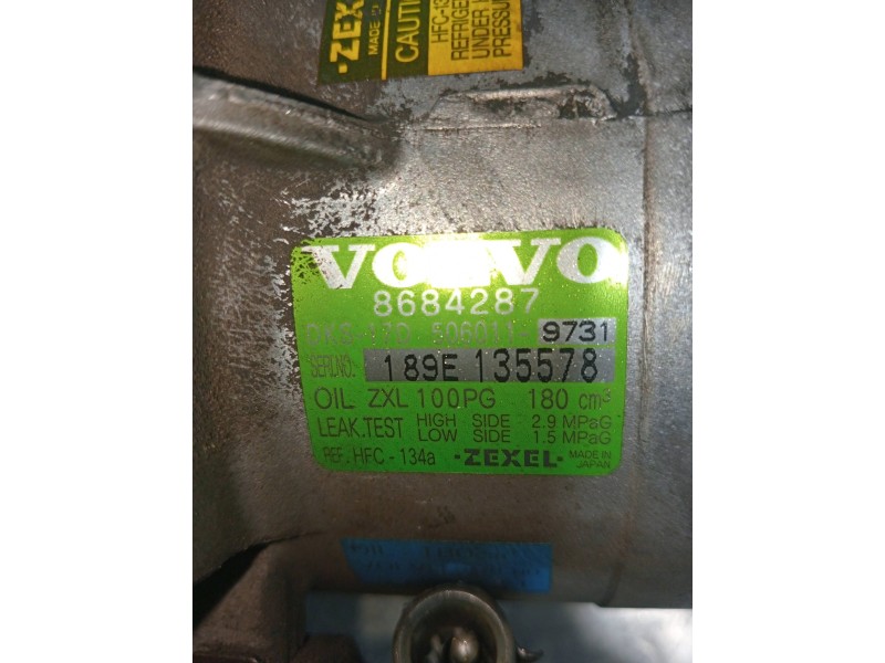 Recambio de compresor aire acondicionado para volvo s80 berlina 2.4 (103kw) referencia OEM IAM 5060119731 8684287 