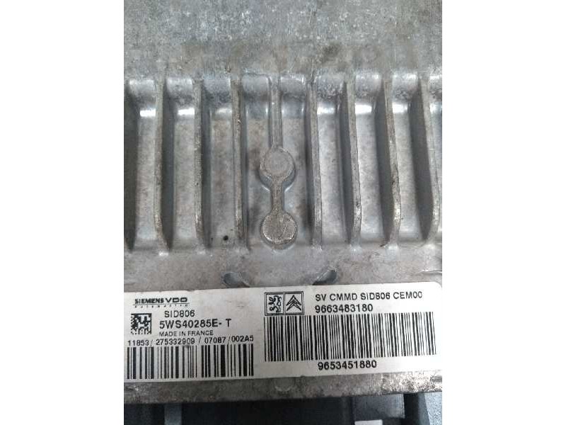 Recambio de centralita motor uce para citroen c2 1.4 hdi referencia OEM IAM 5WS40285ET 9663483180 9653451880 SID806