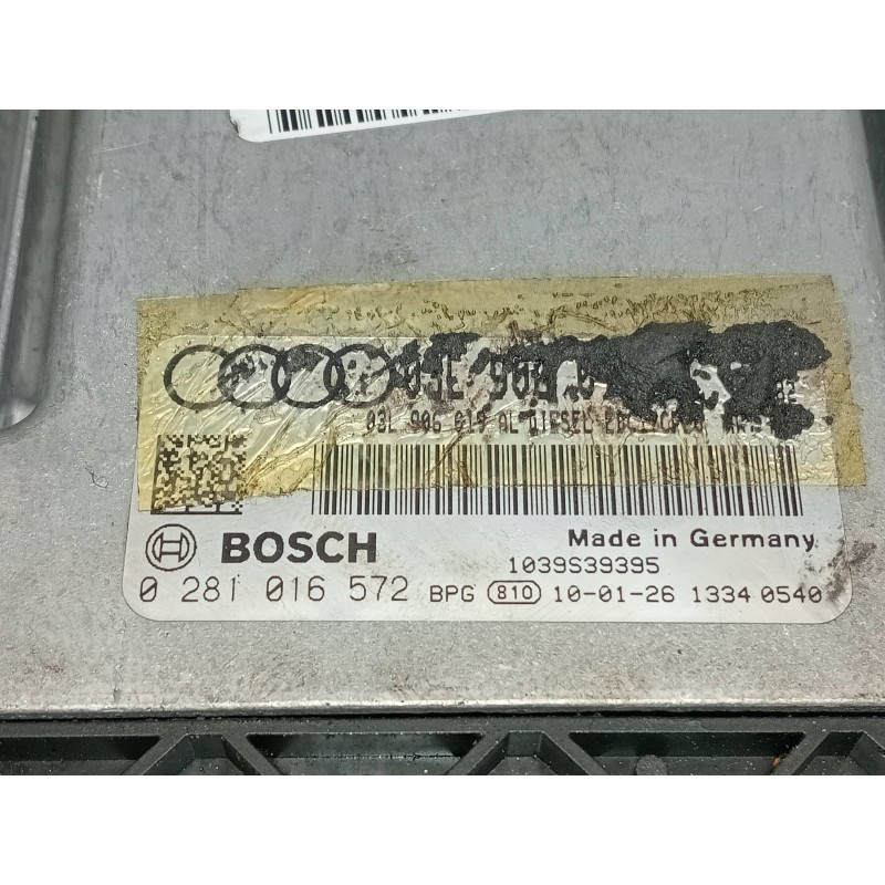 Recambio de centralita motor uce para audi a4 avant (8k5) (2008) 2.0 tdi referencia OEM IAM 0281016572 1039S39395 