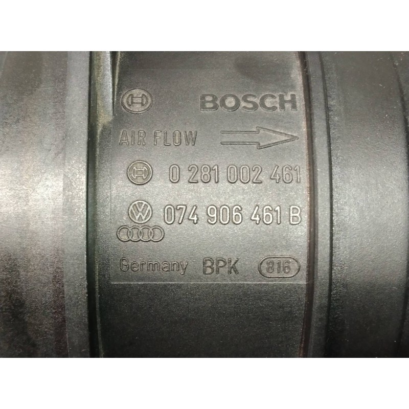 Recambio de caudalimetro para audi a4 avant (8e) 2.0 tdi quattro (dpf) referencia OEM IAM 0281002461 074906461B 