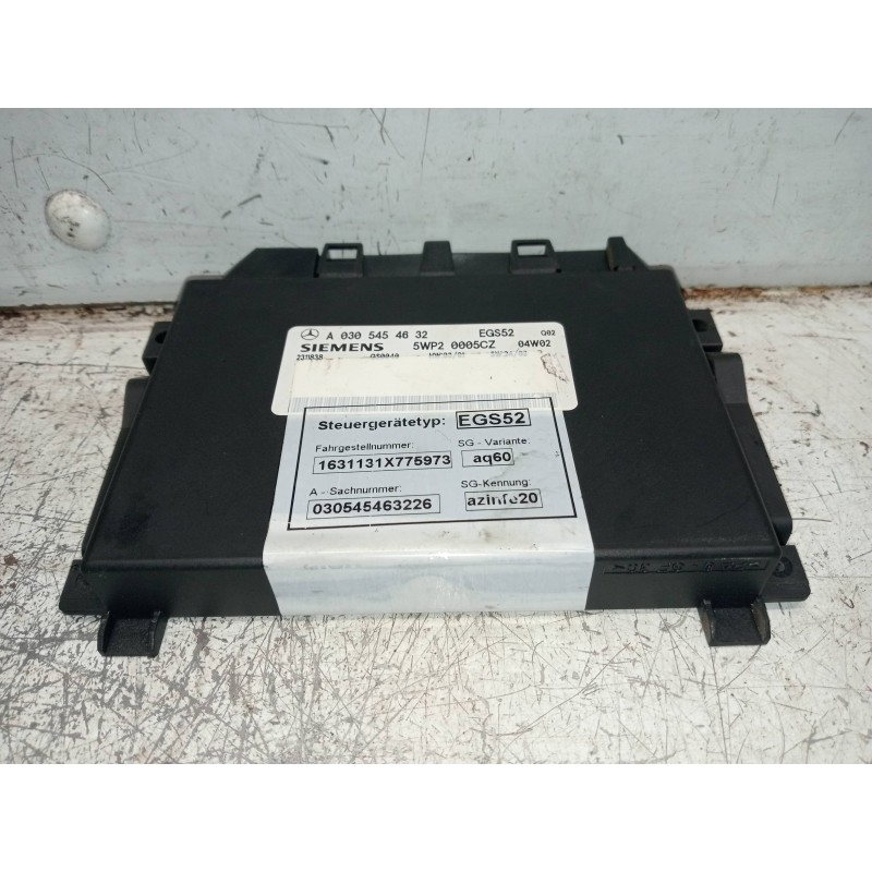 Recambio de centralita cambio automatico para mercedes clase m (w163) 270 cdi inspiration (163.113) referencia OEM IAM A03054546