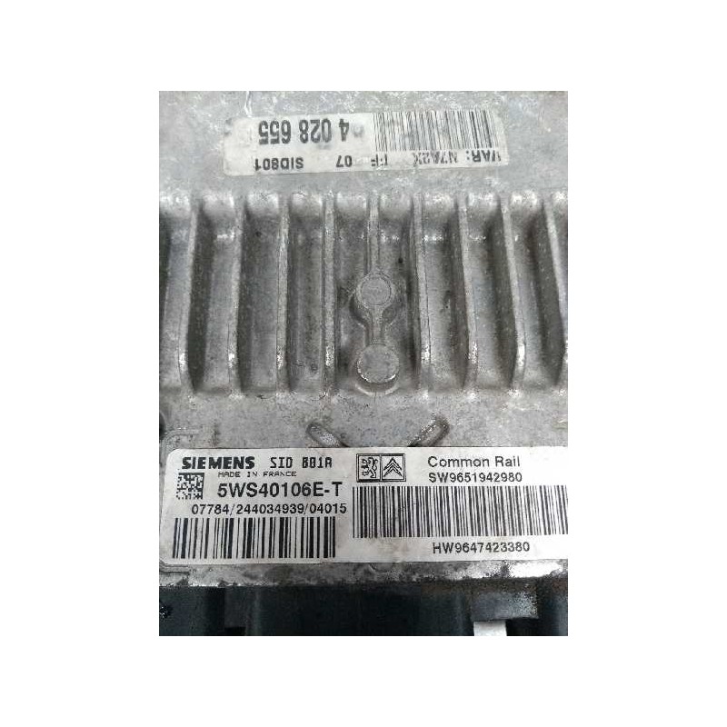 Recambio de centralita motor uce para citroen xsara berlina 2.0 hdi cat (rhy / dw10td) referencia OEM IAM 5WS40106ET SW965194298