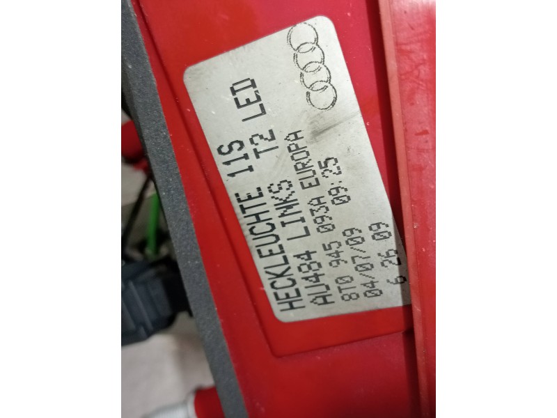 Recambio de piloto trasero izquierdo interior para audi a5 coupe (8t) 2.0 tfsi (132kw) referencia OEM IAM 8T0945093A AU484 