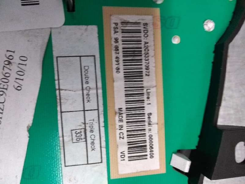 Recambio de cuadro instrumentos para peugeot 207 1.4 hdi referencia OEM IAM 9666749180   Recambio de cuadro instrumentos para peugeot 207 1.4 hdi referencia OEM IAM 9666749180