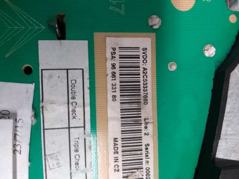 Recambio de cuadro instrumentos para peugeot 207 1.4 hdi referencia OEM IAM 9666133180  
