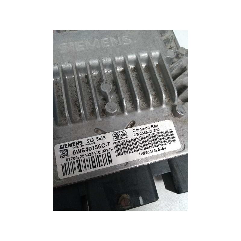 Recambio de centralita motor uce para citroen berlingo 2.0 hdi cat (rhy / dw10td) referencia OEM IAM 5WS40136CT SW9653059380 HW9