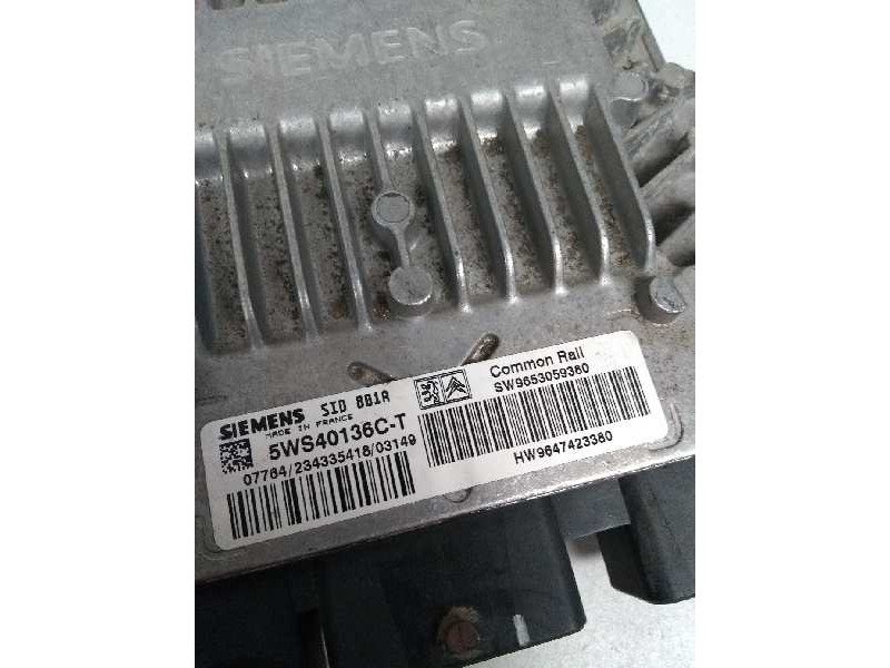 Recambio de centralita motor uce para citroen berlingo 2.0 hdi cat (rhy / dw10td) referencia OEM IAM 5WS40136CT SW9653059380 HW9