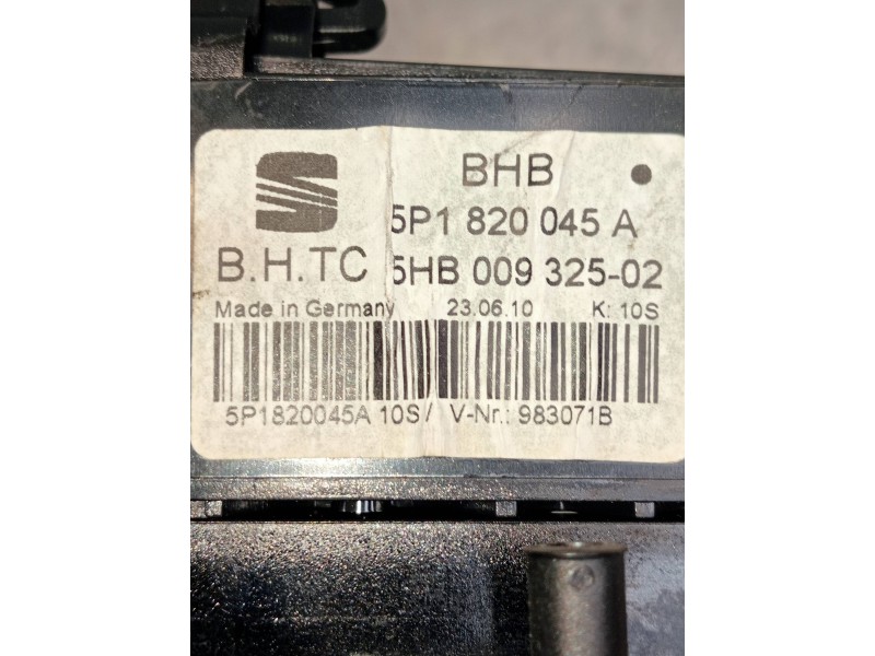 Recambio de mando calefaccion / aire acondicionado para seat altea (5p1) arena referencia OEM IAM 5P1820045A 5HB00932502 