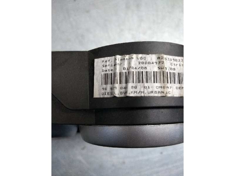 Recambio de cuadro instrumentos para peugeot 207 urban referencia OEM IAM 9662904680  