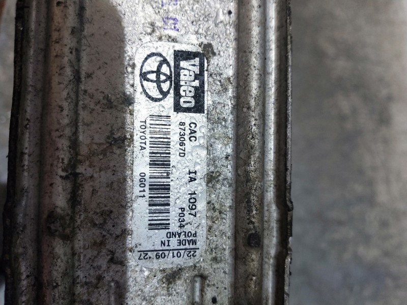 Recambio de intercooler para toyota corolla (e12) 2.0 d-4d linea luna berlina referencia OEM IAM   