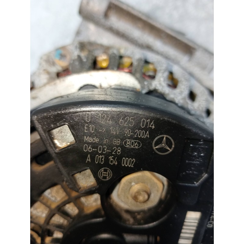Recambio de alternador para mercedes clase clk (w209) coupe 220 cdi (209.308) referencia OEM IAM 0124625014 A0121540002 