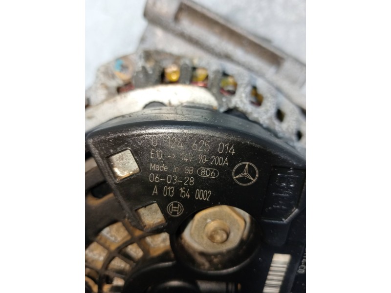 Recambio de alternador para mercedes clase clk (w209) coupe 220 cdi (209.308) referencia OEM IAM 0124625014 A0121540002 