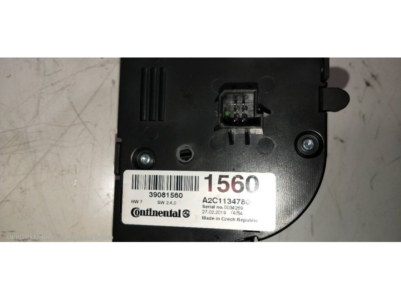 Recambio de mando calefaccion / aire acondicionado para opel zafira (c) excellence start/stop referencia OEM IAM   