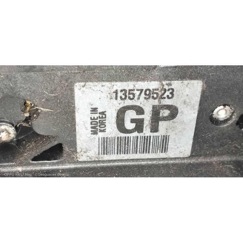 Recambio de motor cierre centralizado delantero derecho para opel zafira (c) excellence start/stop referencia OEM IAM 13579523  