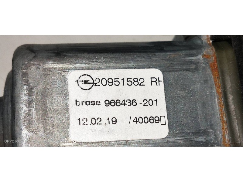 Recambio de elevalunas delantero derecho para opel zafira (c) excellence start/stop referencia OEM IAM 13260138 20951582 