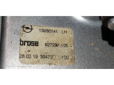 Recambio de elevalunas trasero izquierdo para opel zafira (c) excellence start/stop referencia OEM IAM 13260141 927207105  2