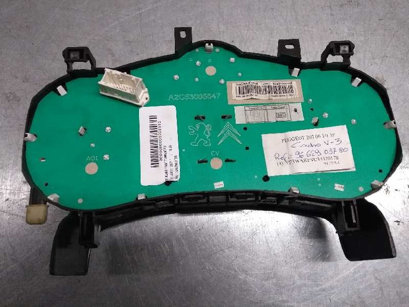 Recambio de cuadro instrumentos para peugeot 207 referencia OEM IAM 9662903780  