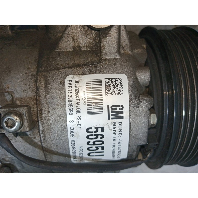 Recambio de compresor aire acondicionado para opel zafira (c) excellence start/stop referencia OEM IAM 39045695 401575950 020490