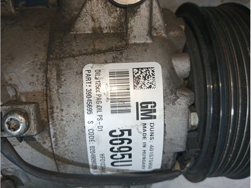 Recambio de compresor aire acondicionado para opel zafira (c) excellence start/stop referencia OEM IAM 39045695 401575950 020490