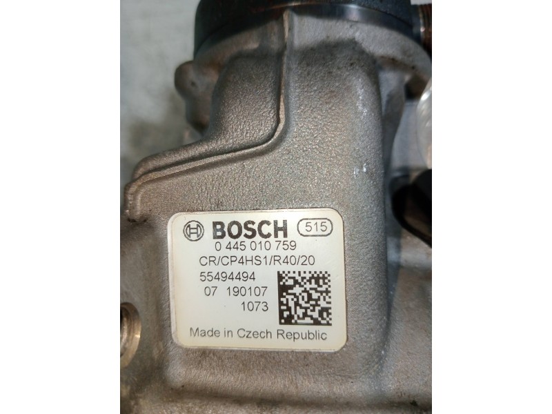 Recambio de bomba inyeccion para opel zafira (c) excellence start/stop referencia OEM IAM 0445010759 55494494 