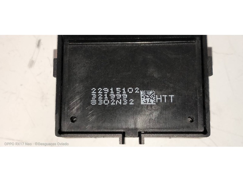 Recambio de mando elevalunas delantero derecho para opel zafira (c) excellence start/stop referencia OEM IAM 22915102  