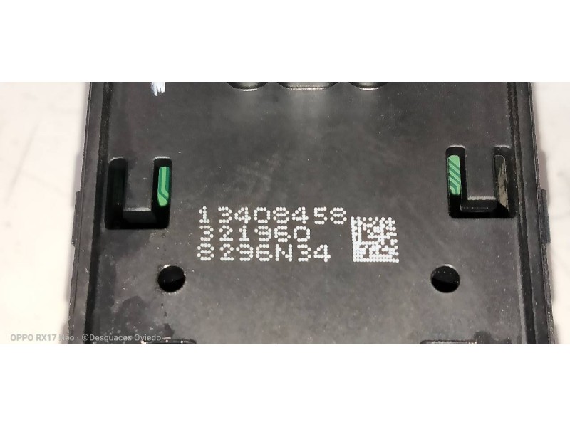 Recambio de mando elevalunas delantero izquierdo para opel zafira (c) excellence start/stop referencia OEM IAM 13408458  