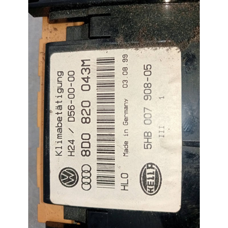 Recambio de mando calefaccion / aire acondicionado para audi a4 berlina (b5) 1.9 tdi referencia OEM IAM 8D0820043M 5HB00790805 
