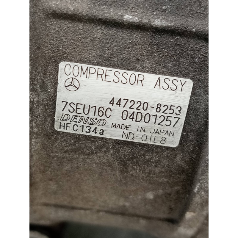 Recambio de compresor aire acondicionado para mercedes clase m (w163) 270 cdi inspiration (163.113) referencia OEM IAM 447220825