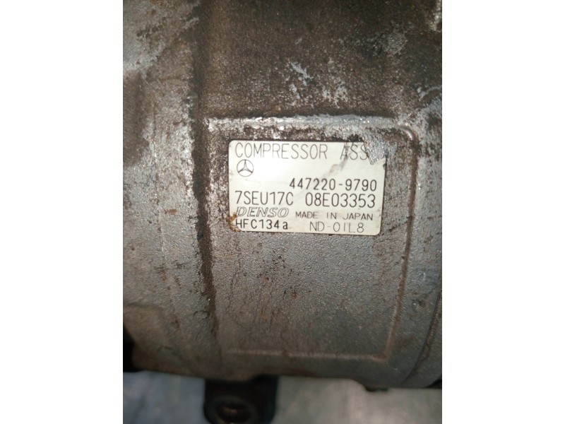 Recambio de compresor aire acondicionado para mercedes clase c (w203) berlina referencia OEM IAM 4472209790 7SEU17C 