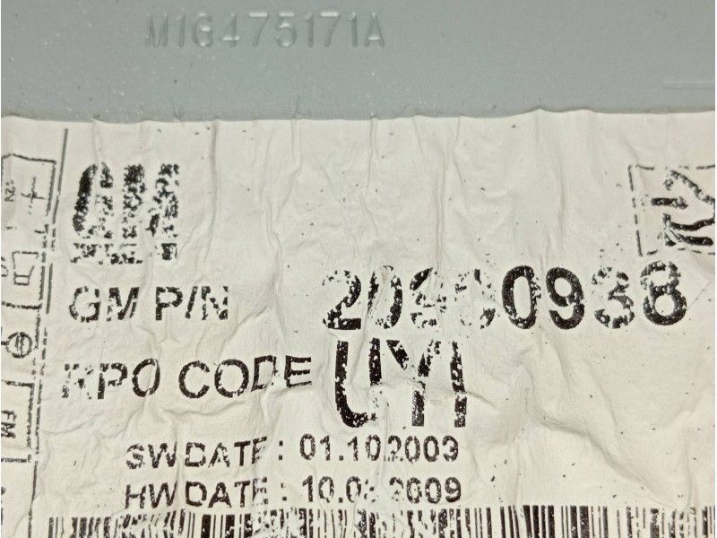 Recambio de sistema audio / radio cd para chevrolet cruze ls+ referencia OEM IAM 20900938  