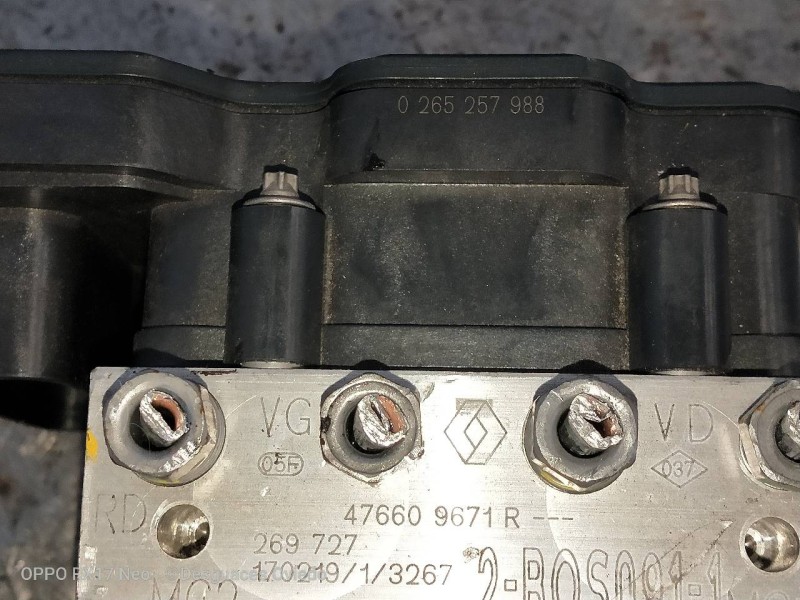 Recambio de abs para dacia duster ii comfort referencia OEM IAM 476609671R 0265257988 0265956527