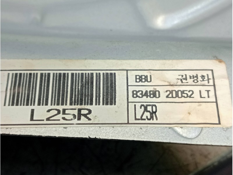 Recambio de elevalunas trasero derecho para hyundai elantra (xd) 1.6 comfort (5-ptas.) referencia OEM IAM 834802005LT  